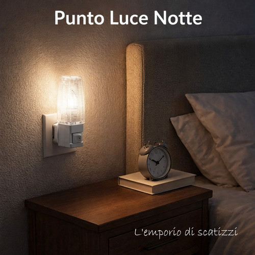 Punto luce notte con lampadina - con,