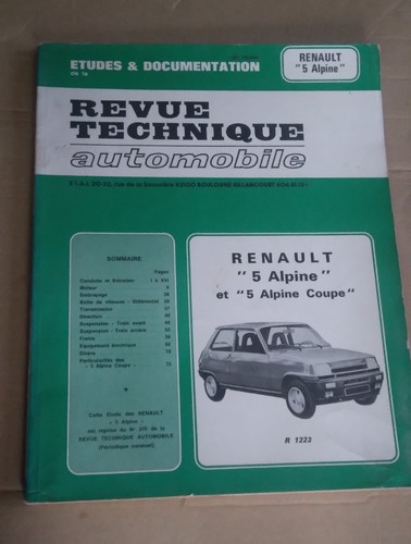 Revue technique renault - revue,