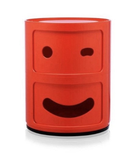 Cassettiera kartell smile red - cassettiera,