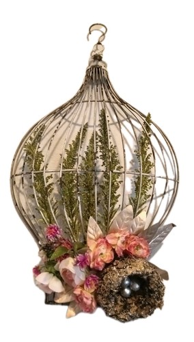 Ghirlanda shabby chic pasqua - ghirlanda,
