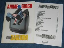 CLAUDIO BAGLIONI           " ANIME IN GIOCO "            LIBRO SPARTITO