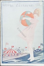 Rivista Corriere della Sera - La Lettura - N. 7 - 1924 Copertina di Sto