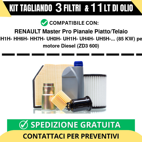 Tagliando per renault master - renault,