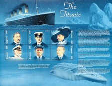 FRANCOBOLLI GUYANA TITANIC