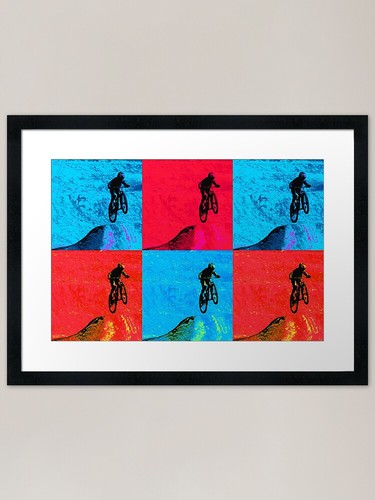 Mountain bike jump - -, rider