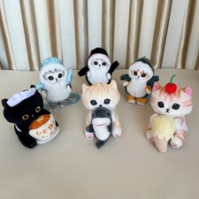 Portachiavi peluche gatto polpo Mofusand con stile cartone animato per decorazione auto o borsa