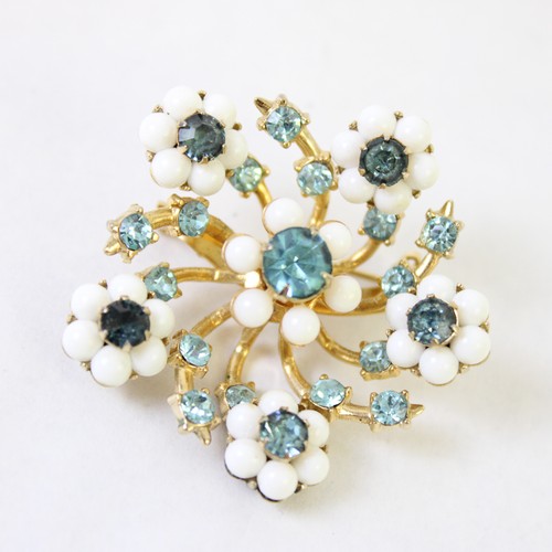 Vintage coro spilla fiore - vintage,