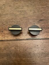 COPPIA DI MANOPOLE IN PLASTICA ORIGINALI PER RADIO D'EPOCA