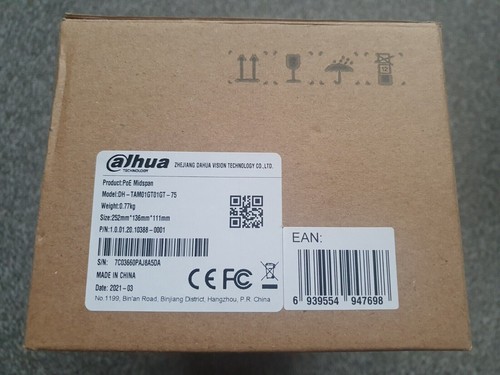 Dahua video 75w - poe, midspan
