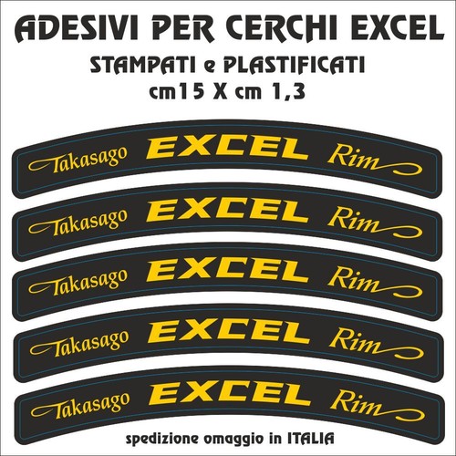 Adesivi per cerchi - 5, excel