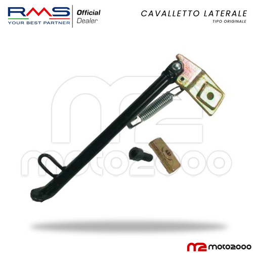 Cavalletto laterale nero rms - cavalletto,