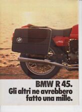 advertising Pubblicità -MOTO BMW   R45 1981 -MAXIMOTO MOTOSPORT  EPOCA