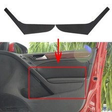 COPPIA Cover Pannelli Porta Laterali Bracciolo per Volkswagen VW Golf VI 6 -Nero