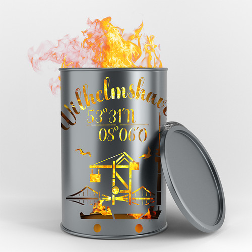 Bidone fuoco wilhelmshaven - fuoco,