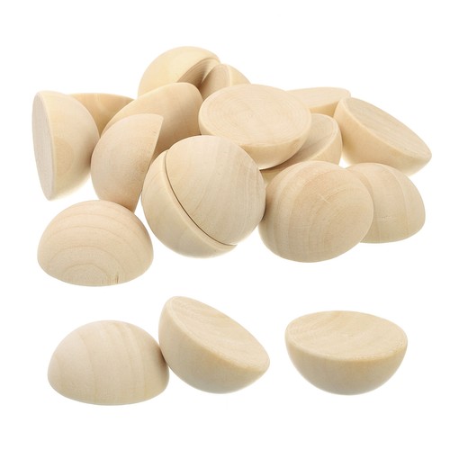 100pcs mezze sfere legno - mezze,