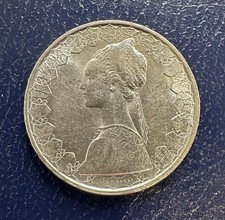 RARO Bellissimo 1965 UNC Italia 500 Lire ARGENTO KM 98