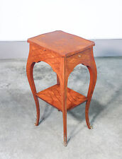 ⚜️ TAVOLINO GUERIDON STILE NAPOLEONE III LEGNO INTARSIATO EPOCA CASSETTO RIPIANO