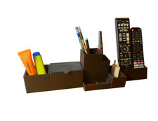 ORGANIZER DA SCRIVANIA ufficio, porta penne telefono telecomandi