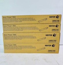 4 OEM Xerox Phaser 7800 Cyan