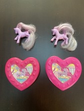 MY LITTLE PONY HASBRO HAPPY MEAL MC DONALD'S CON SCATOLA 2 PZ. VINTAGE ANNO 1999