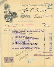 Firenze. Fattura RIO OLIVIERI