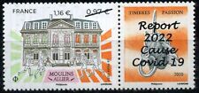 TIMBRE MOULINS SURCHARGE 1,16e REPORT 2022 CAUSE  NEUF **