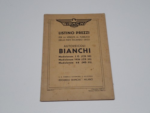 Bianchi autoveicoli mediolanum - autoveicoli,