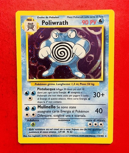Lotto carte pokemon - lotto, poliwrath