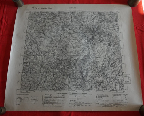 Rara carta mappa melfi - rara, 5
