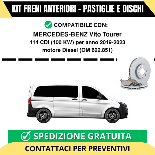 Kit freni anteriori pastiglie - anteriori, (pastiglie