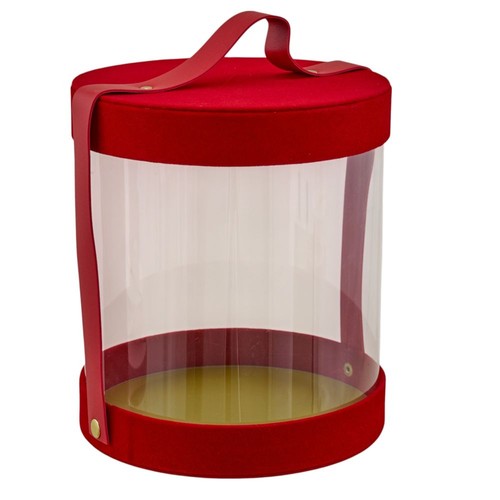 Scatola tonda pvc velluto - scatola, e