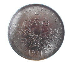 5 franchi francesi del 1971