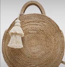 Borsa Zara in Juta – Lavorazione artigianale, stile boho chic, nuova