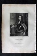 Stampa antica ritratto Loggia