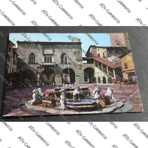 Cartolina bergamo piazza - bergamo,
