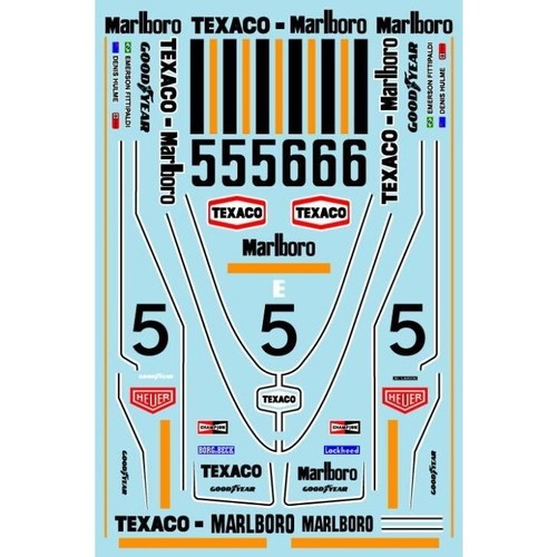 Decals mclaren m23 decal - 1/12,