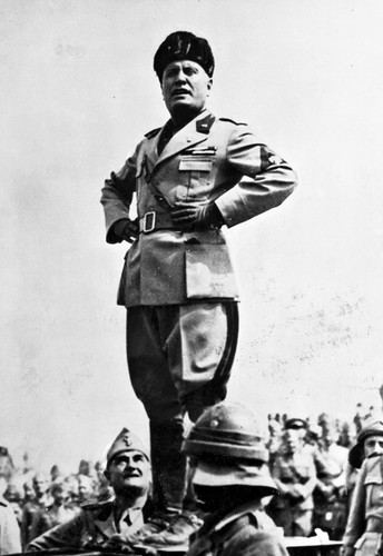 Stampa poster benito mussolini - stampa,