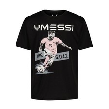 T-shirt nera Messi calcio