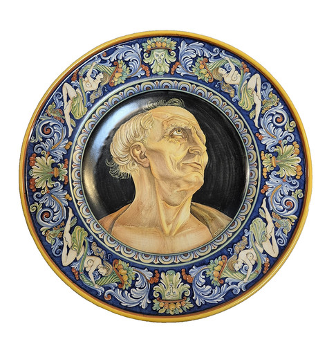 Piatto ceramica deruta gerardo - piatto,