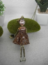 COLLANA LUNGA CIONDOLO BAMBOLINA FASHION DOLL BIJOUX LONG NECKLACE