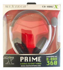 CUFFIE CUFFIA AUDIO AURICOLARE con MICROFONO PER XBOX 360 Controllo Volume LIVE