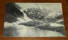 TENDA  Valle Roia  Lago superiore del Basto  cartolina viaggiata del 1916