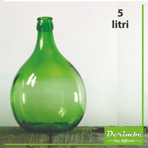 Damigiana vetro verde - di,