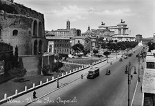 Cartolina Roma Via dei Fori