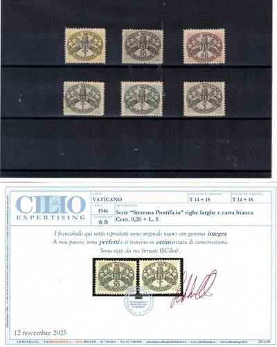 S58037 vaticano 1946 - vaticano,