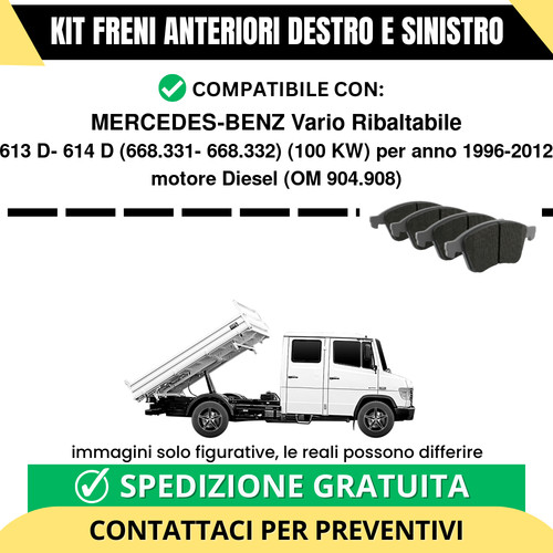 Pastiglie freno anteriori per - pastiglie,