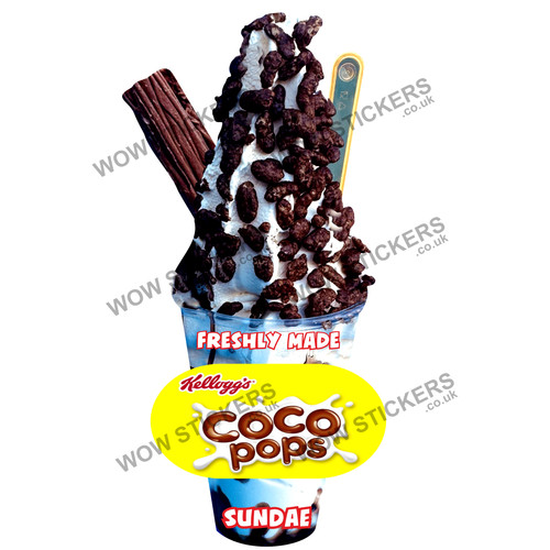 Adesivo furgone gelato coco - adesivo,