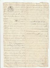 1843 - REGNO DELLE DUE SICILIE - CARTA BOLLATA - RARO DOCUMENTO MANOSCRITTO
