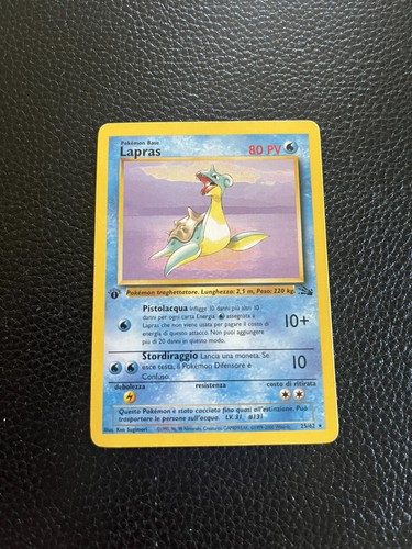 Prima ediizione lapras 62 - lapras, 25/62