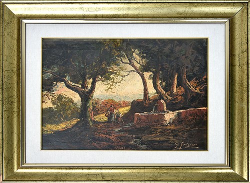 Grignani paesaggio olio su - paesaggio., [olio